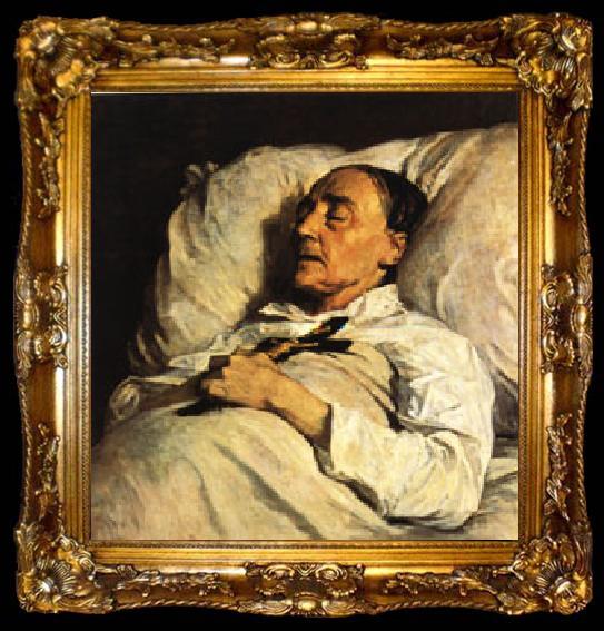 framed  Henri Regnault Mme. Mazois ( The Artist s Great-Aunt on Her Deathbed ), ta009-2
